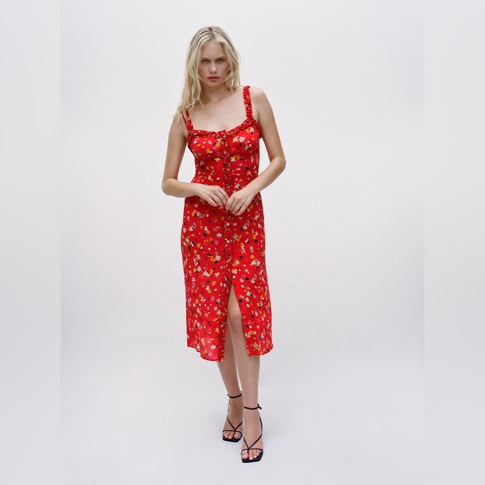 Réalisation Par Juliet Rouge Fleur Dress size Small - Picture 7 of 16